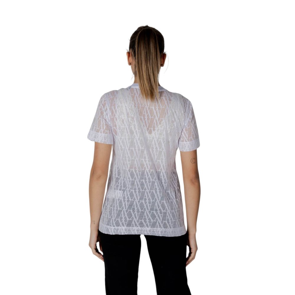 T-shirt Armani Exchange blanc en polyester