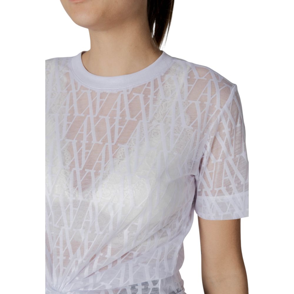 T-shirt Armani Exchange blanc en polyester