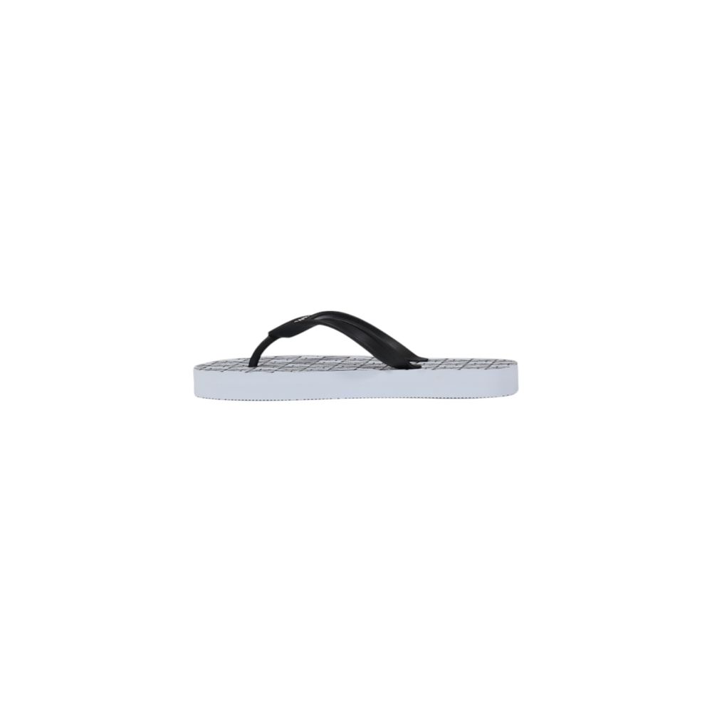 Tongs en caoutchouc blanc Armani Exchange