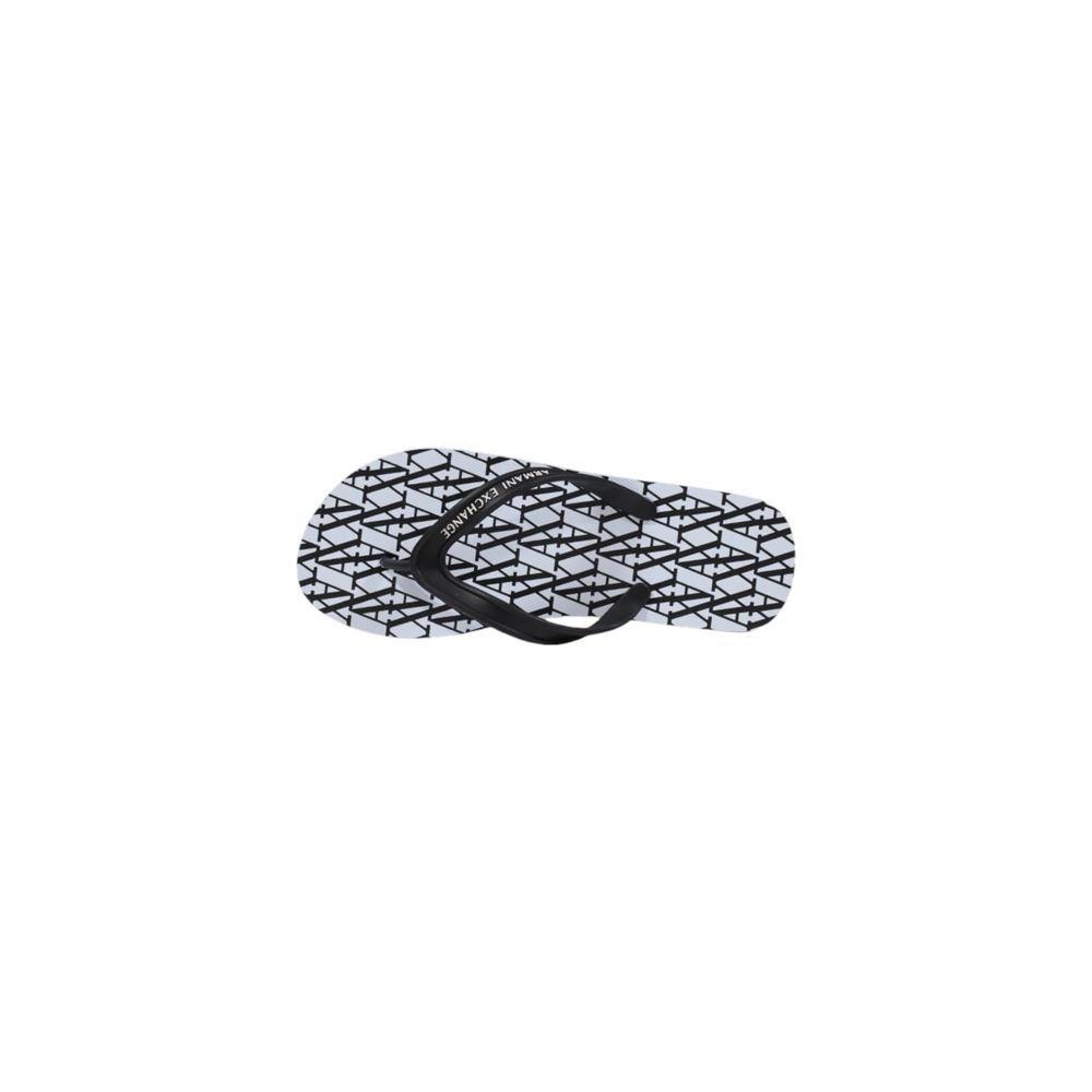 Tongs en caoutchouc blanc Armani Exchange