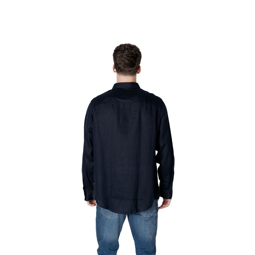 Armani Exchange Blue Dress Shirt for Men alternate view