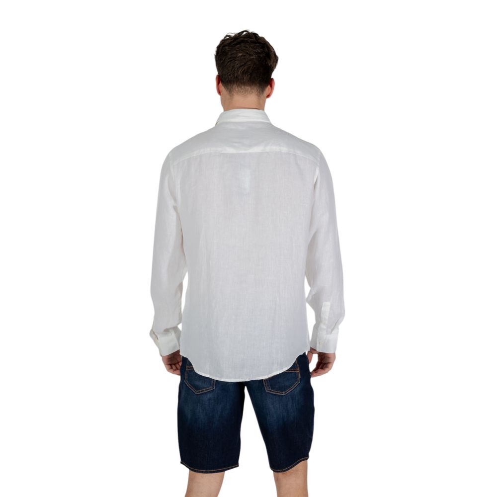 Armani Exchange White Dress Shirt for Men side view