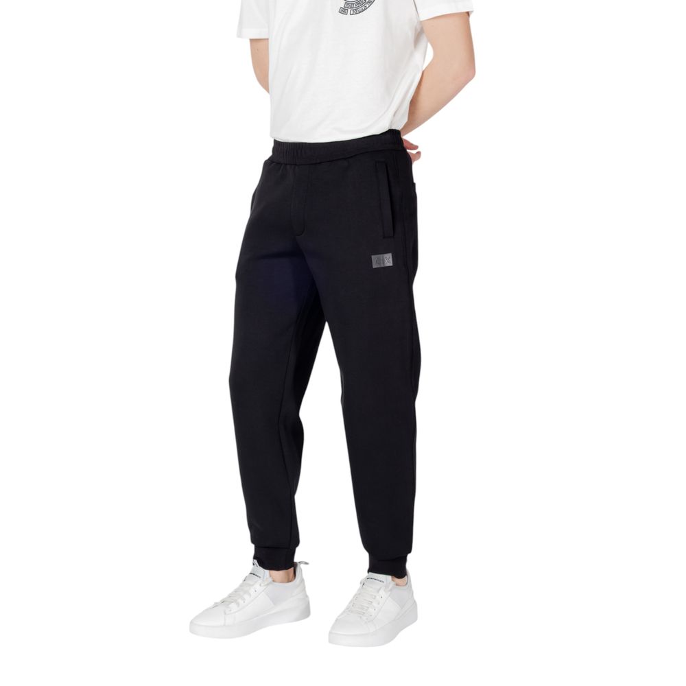 Armani Exchange Black Joggers for Men detail view