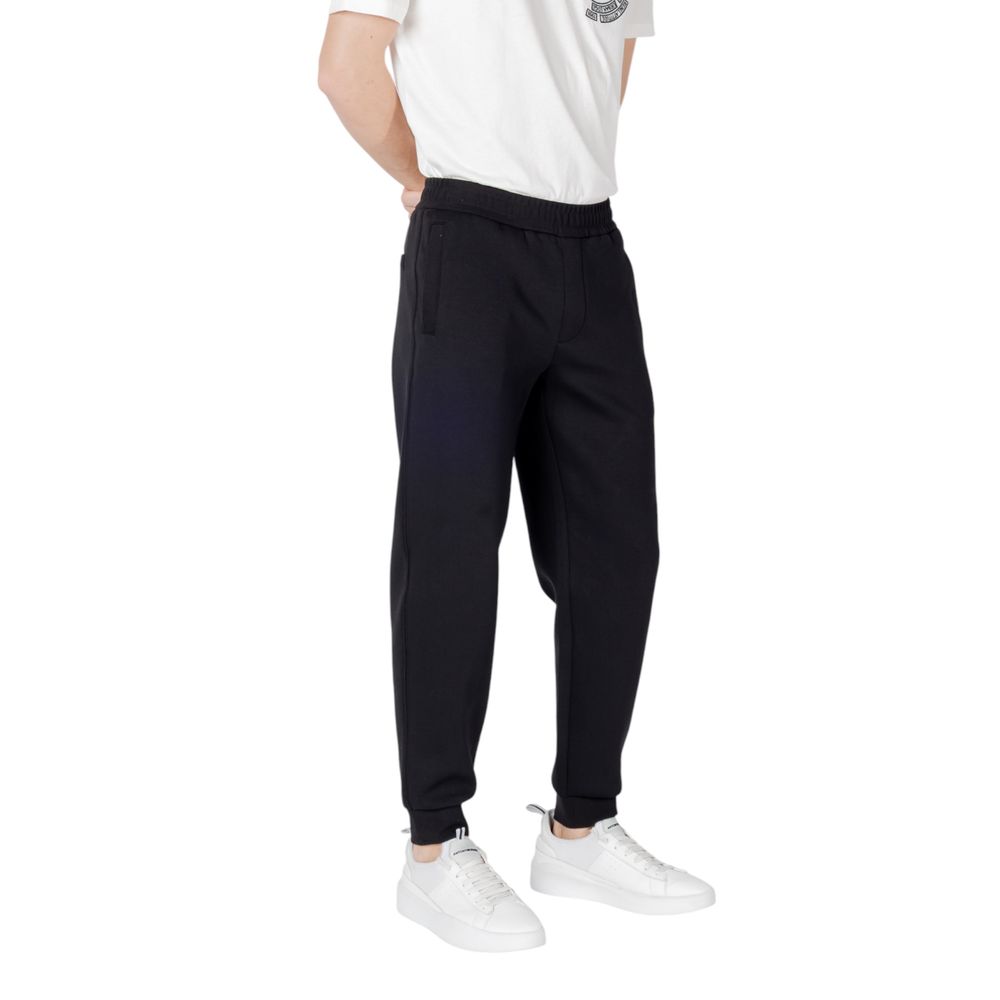 Armani Exchange Black Joggers for Men side view