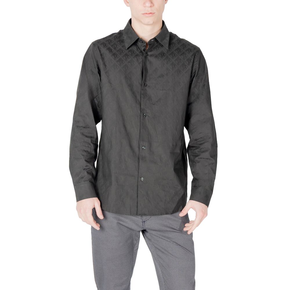 Armani Exchange Black Dress Shirt for Men