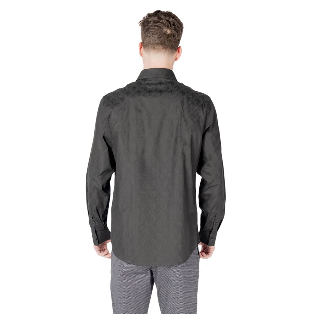 Armani Exchange Black Dress Shirt for Men alternate view