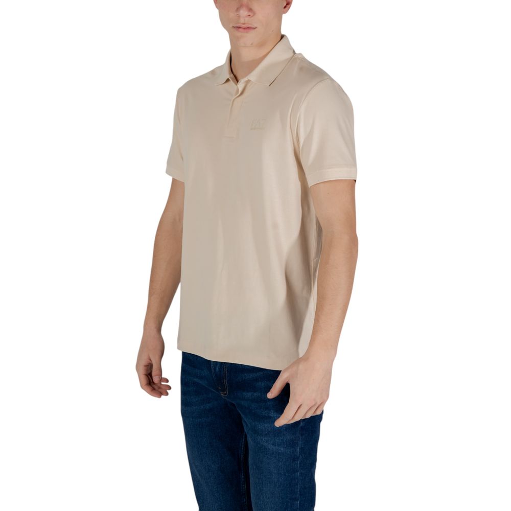 EA7 Emporio Armani Beige Polo Shirt for Men alternate view