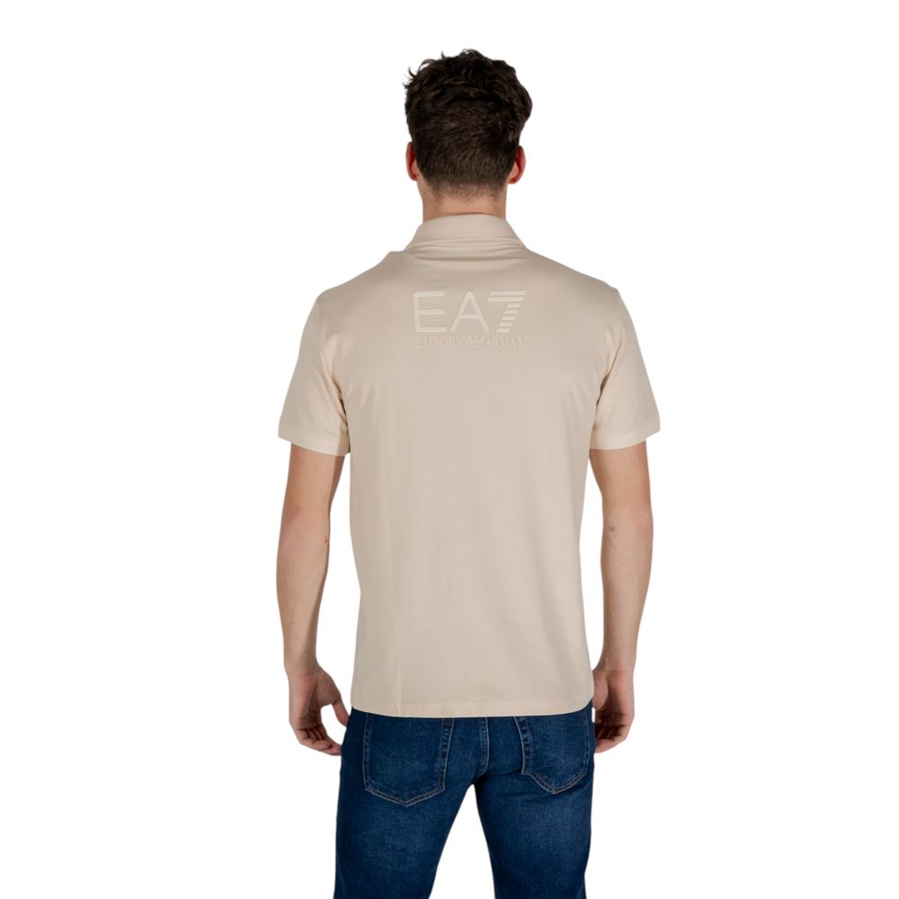 EA7 Emporio Armani Beige Polo Shirt for Men additional view