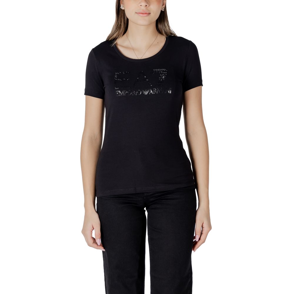 EA7 Emporio Armani Black T-Shirt for Women