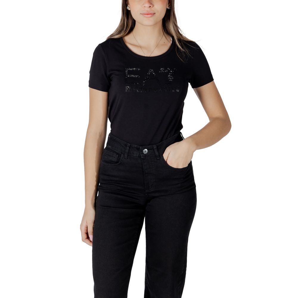 EA7 Emporio Armani Black T-Shirt for Women additional view