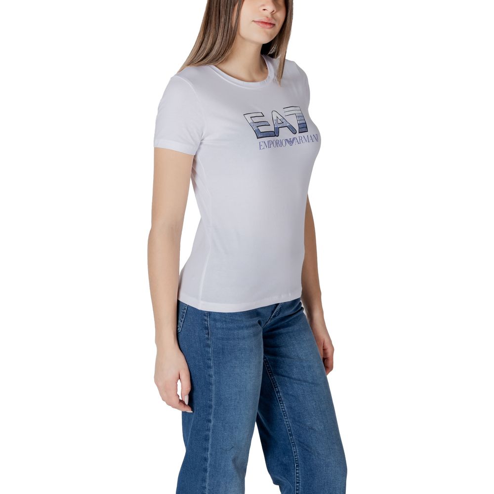 EA7 Emporio Armani White T-Shirt for Women detail view