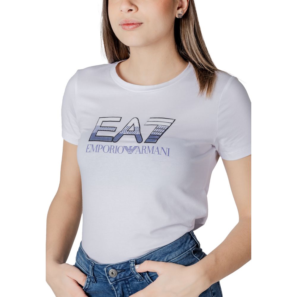 EA7 Emporio Armani White T-Shirt for Women additional view