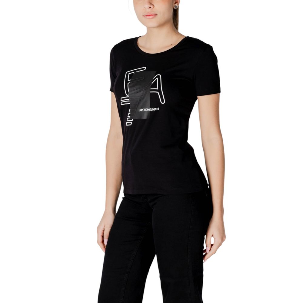 EA7 Emporio Armani Black T-Shirt for Women alternate view
