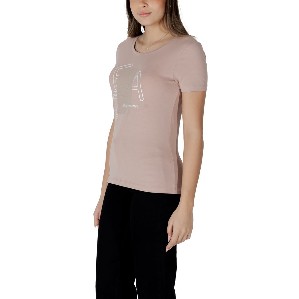 EA7 Emporio Armani Pink T-Shirt for Women detail view