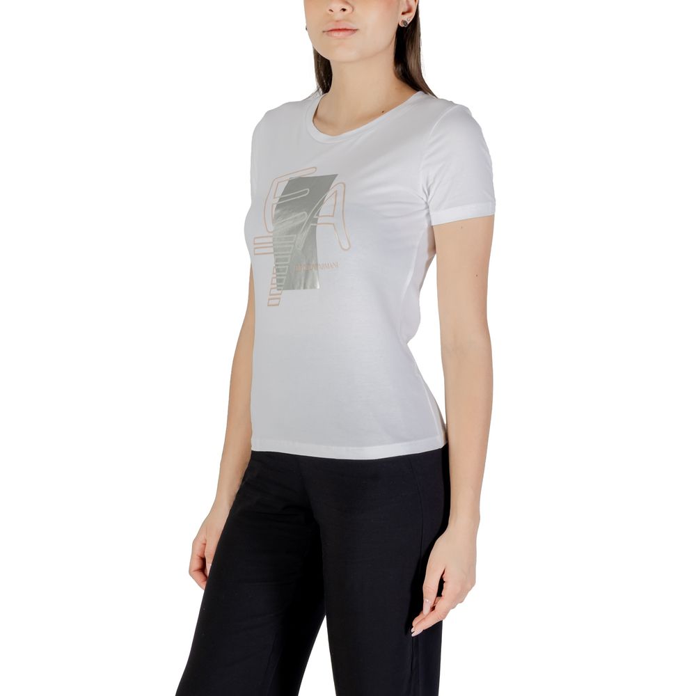 EA7 Emporio Armani White T-Shirt for Women detail view
