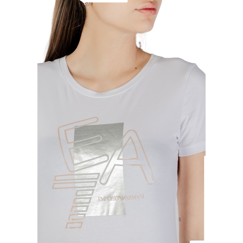 EA7 Emporio Armani White T-Shirt for Women additional view