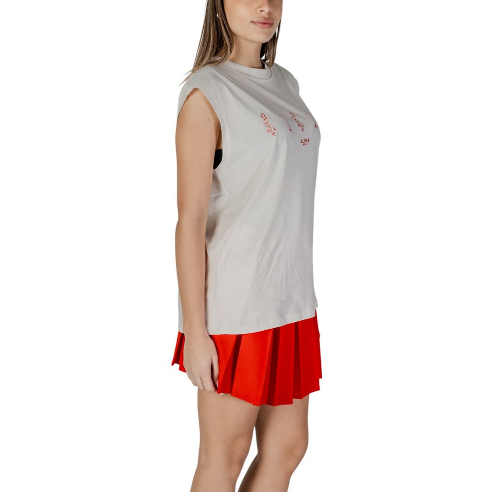 Replay White Tank Tops T for Women detail view