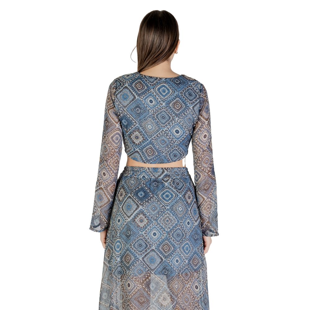 Haut en polyester recyclé Only Blue