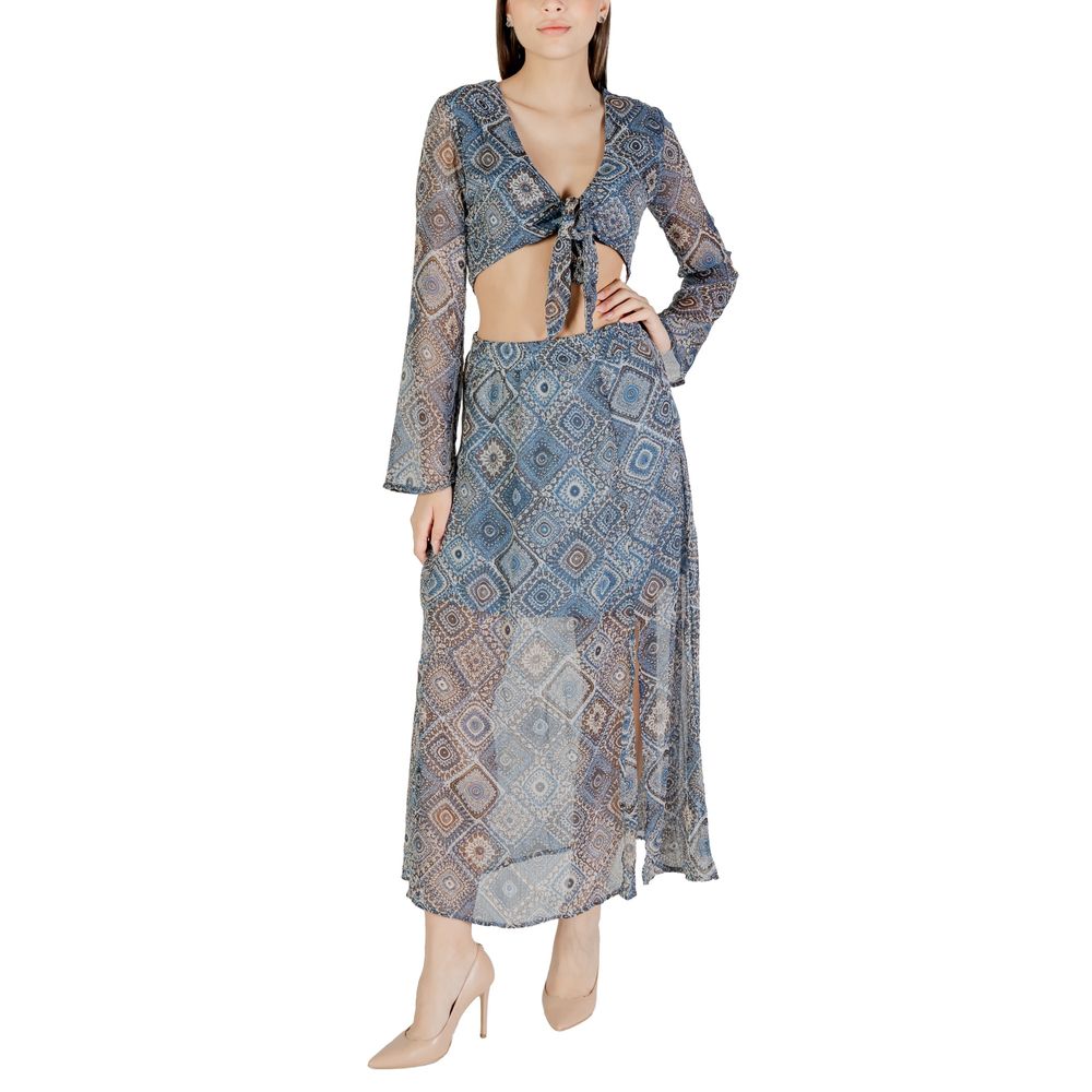 Haut en polyester recyclé Only Blue