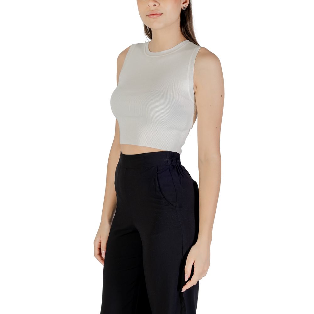 Jacqueline De Yong White Tank Tops T for Women side view