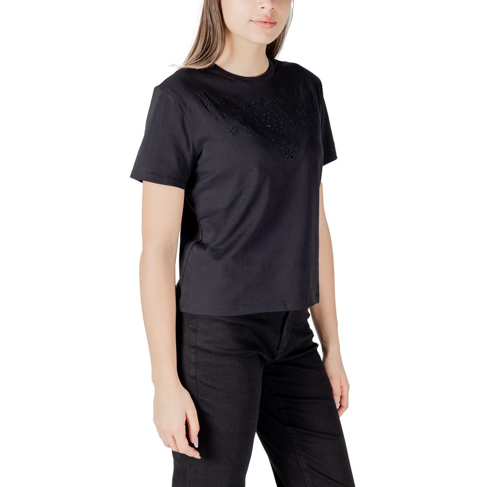 Jacqueline De Yong Black T-Shirt for Women detail view