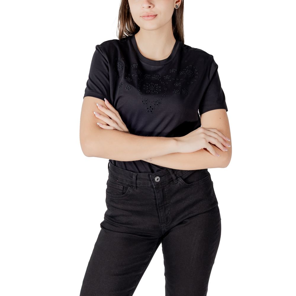 Jacqueline De Yong Black T-Shirt for Women additional view