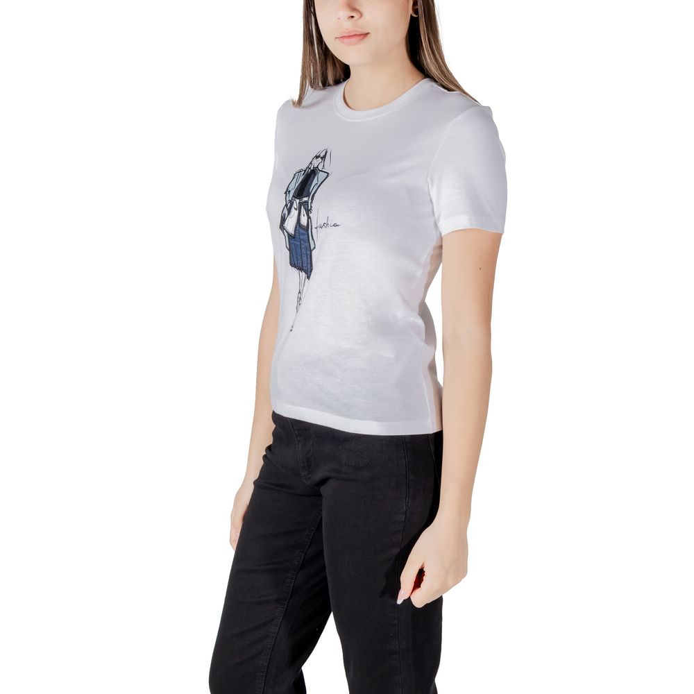 Only White Long Sleeve T-Shirt for Women side view
