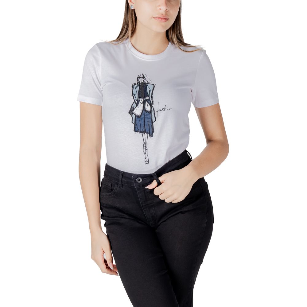 Only White Long Sleeve T-Shirt for Women additional view