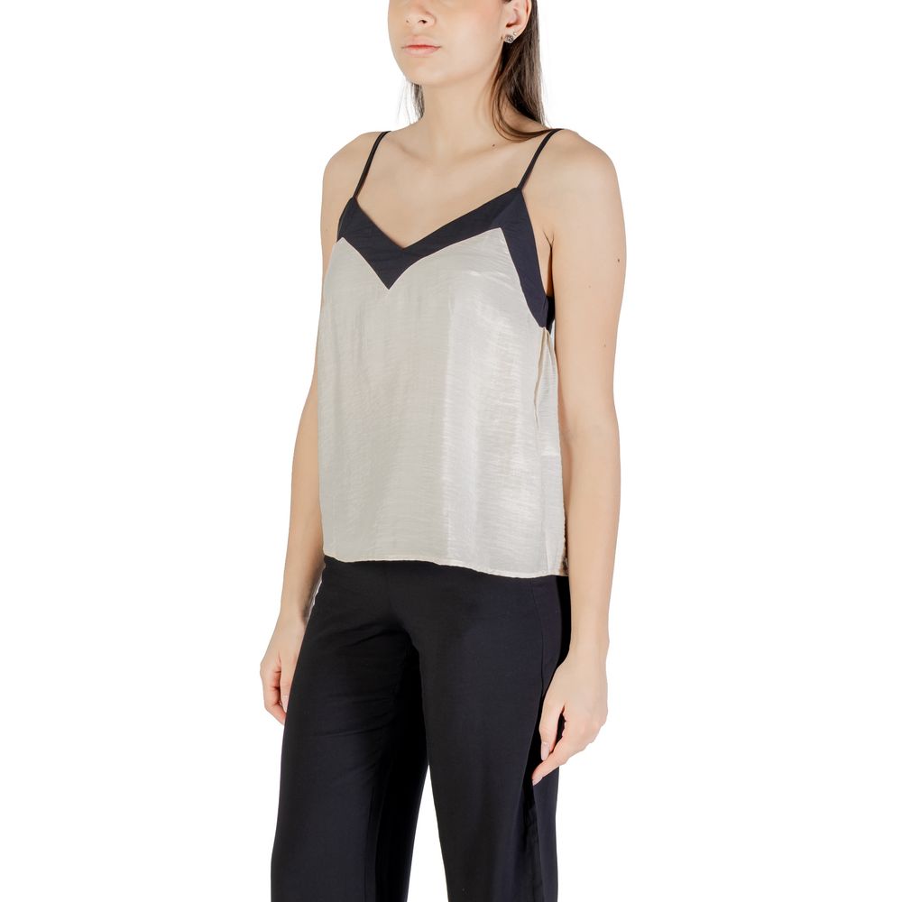 Haut en nylon beige Vero Moda