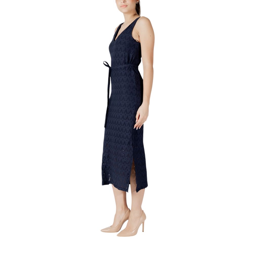 Vila Clothes Blue Midi Dress for Women detail view