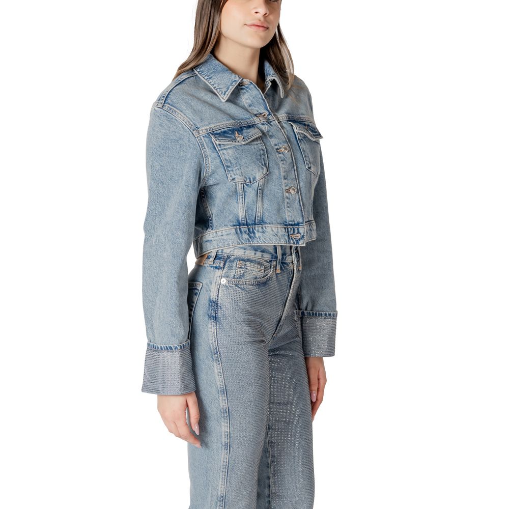 Only Blue Denim Jackets for Women side view