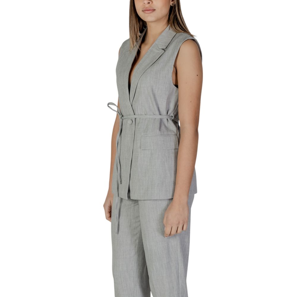 Vila Clothes Grey Waistcoats for Women alternate view