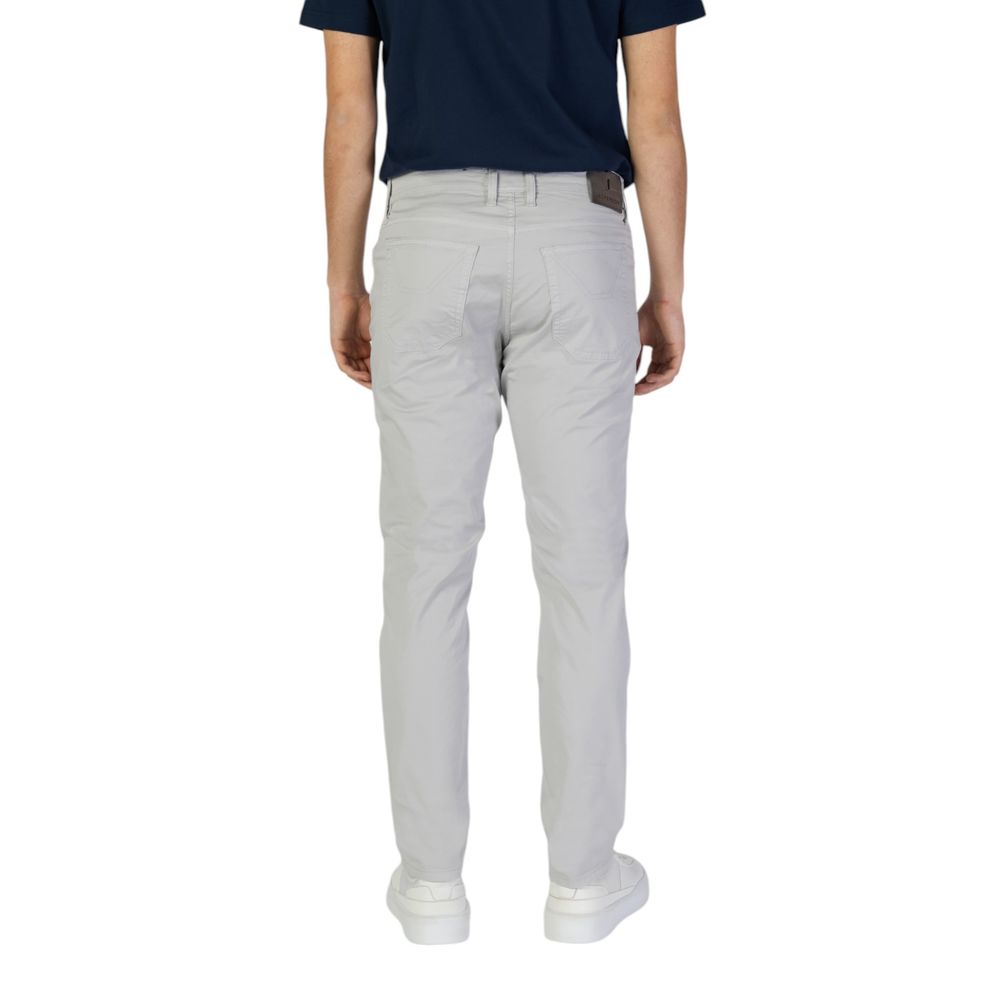 Jeckerson Gray Cotton Skinny Pants