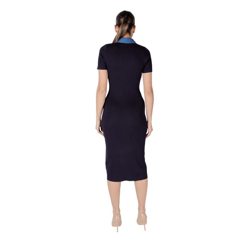 Robe longue Morgan De Toi bleue en viscose
