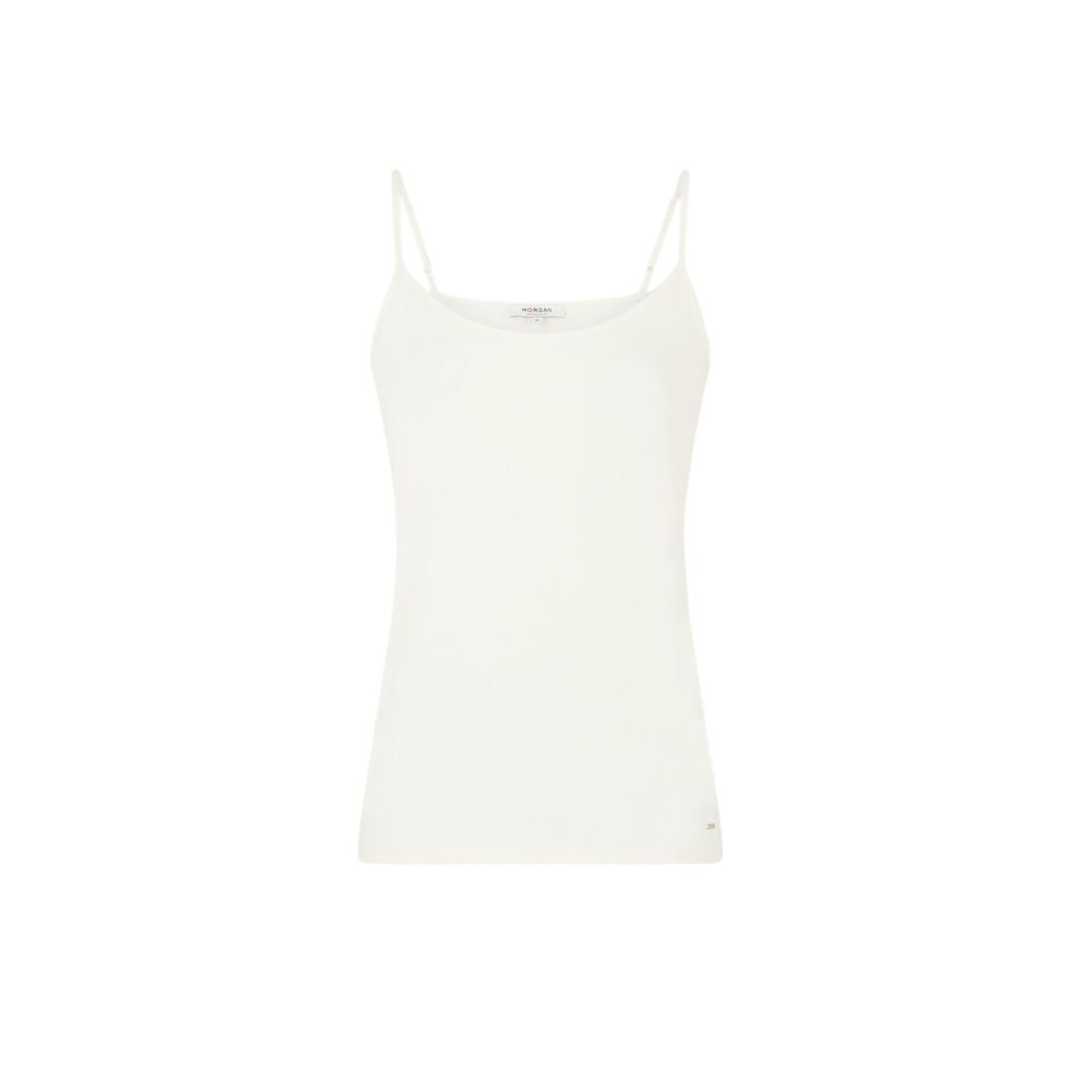Morgan De Toi White Tank Tops T for Women