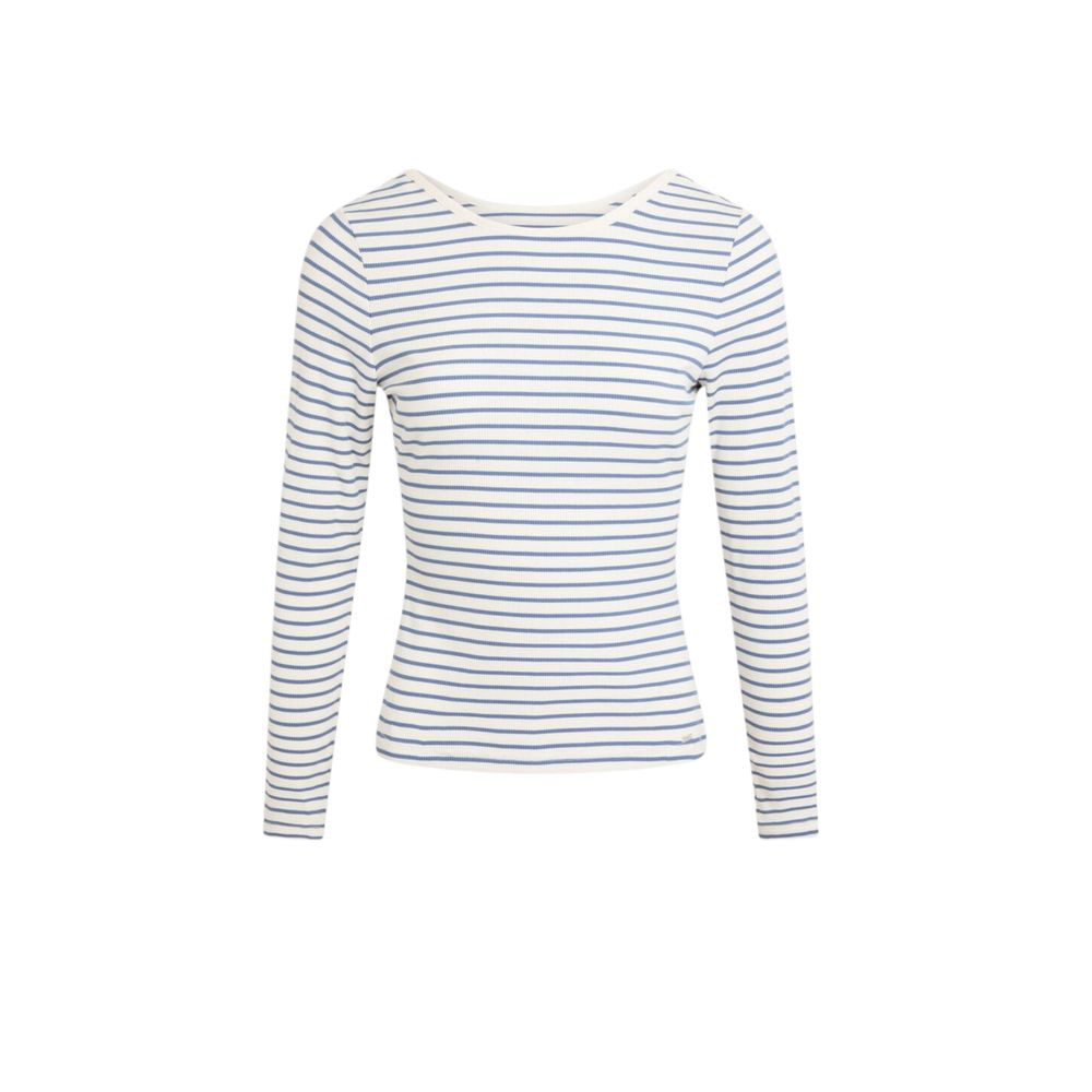 Morgan De Toi White Long Sleeve T-Shirt for Women