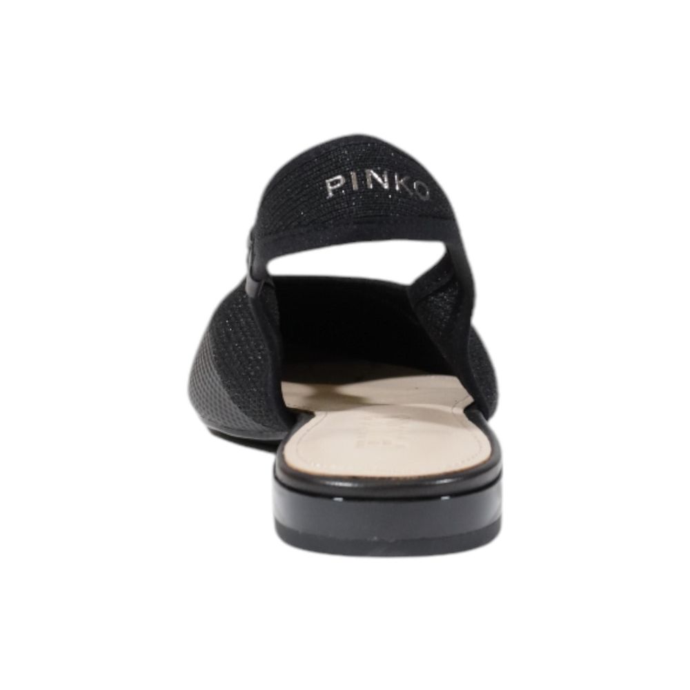 PINKO Black Flat for Women side view