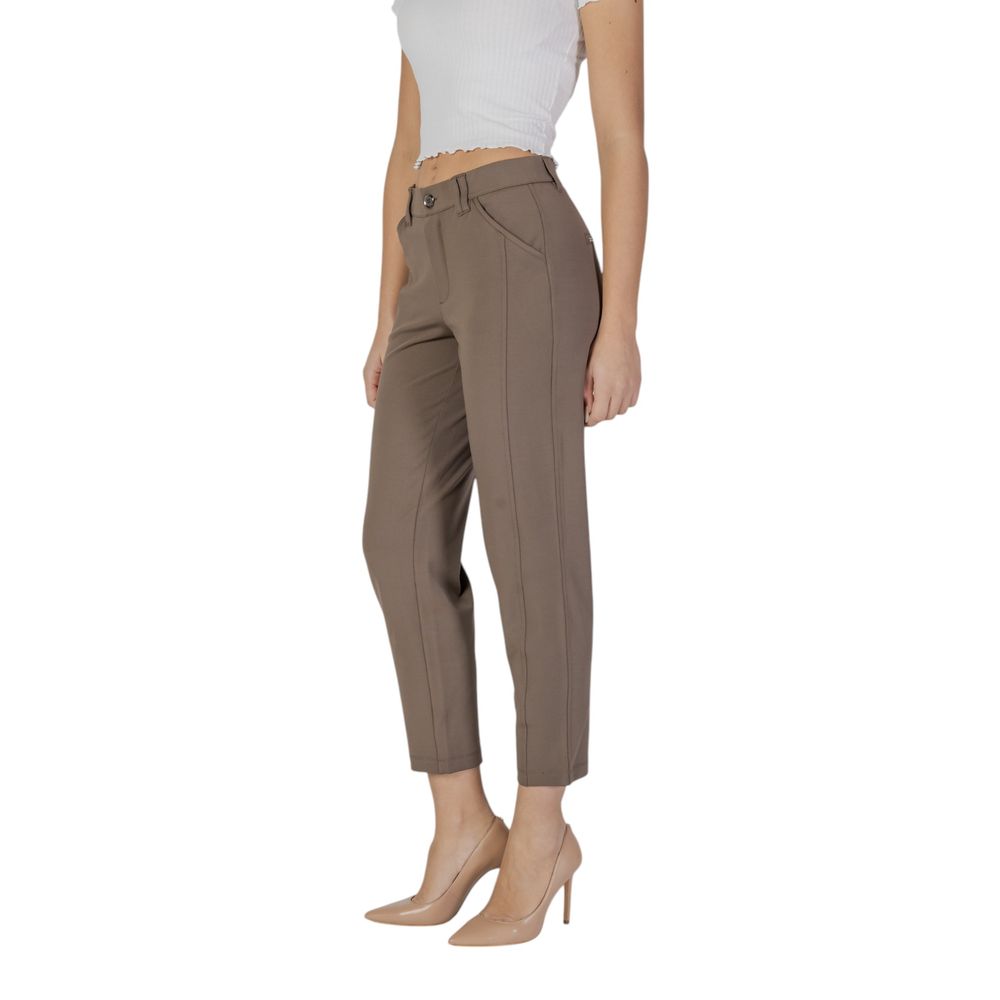 Pantalon décontracté Street One en polyester marron