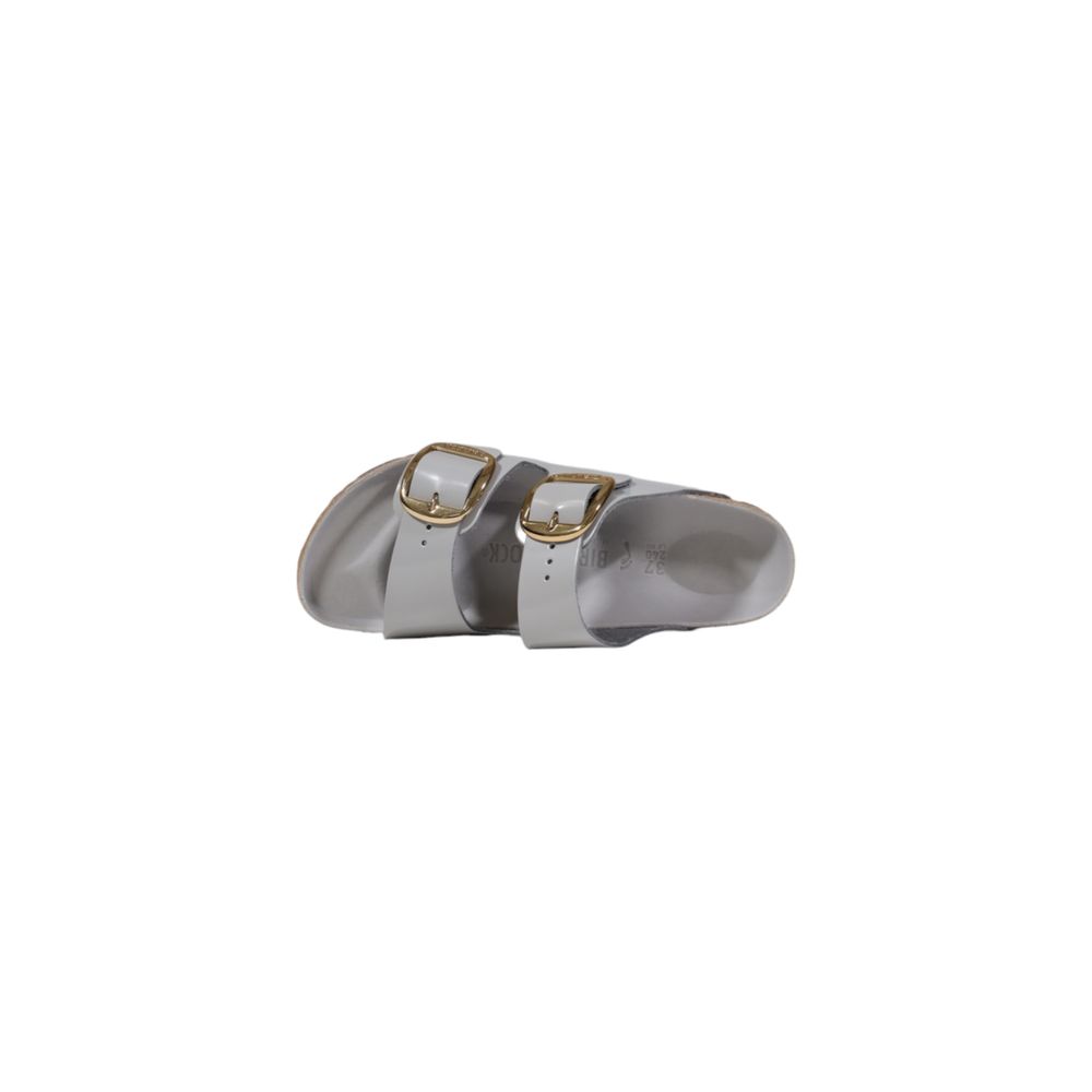 Birkenstock Gray Leather Slippers