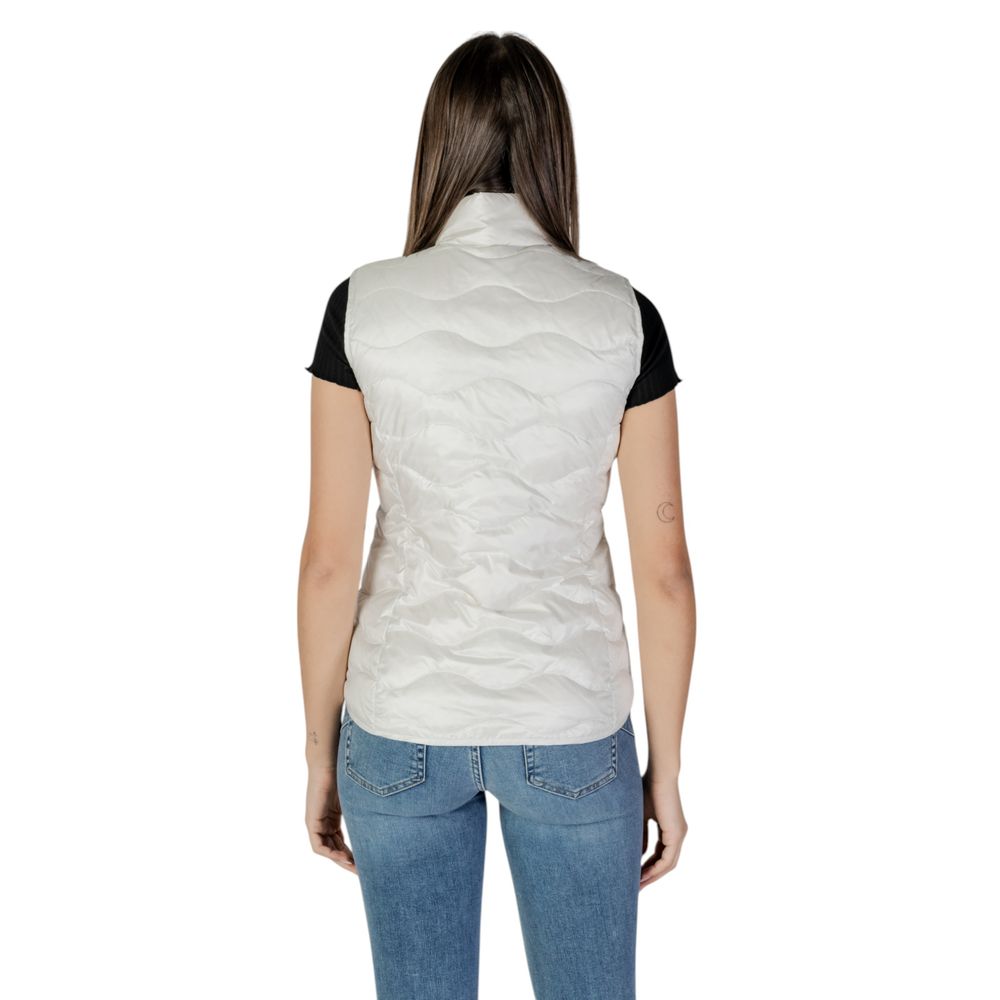 Blauer White Sleeveless Jacket for Women additional view