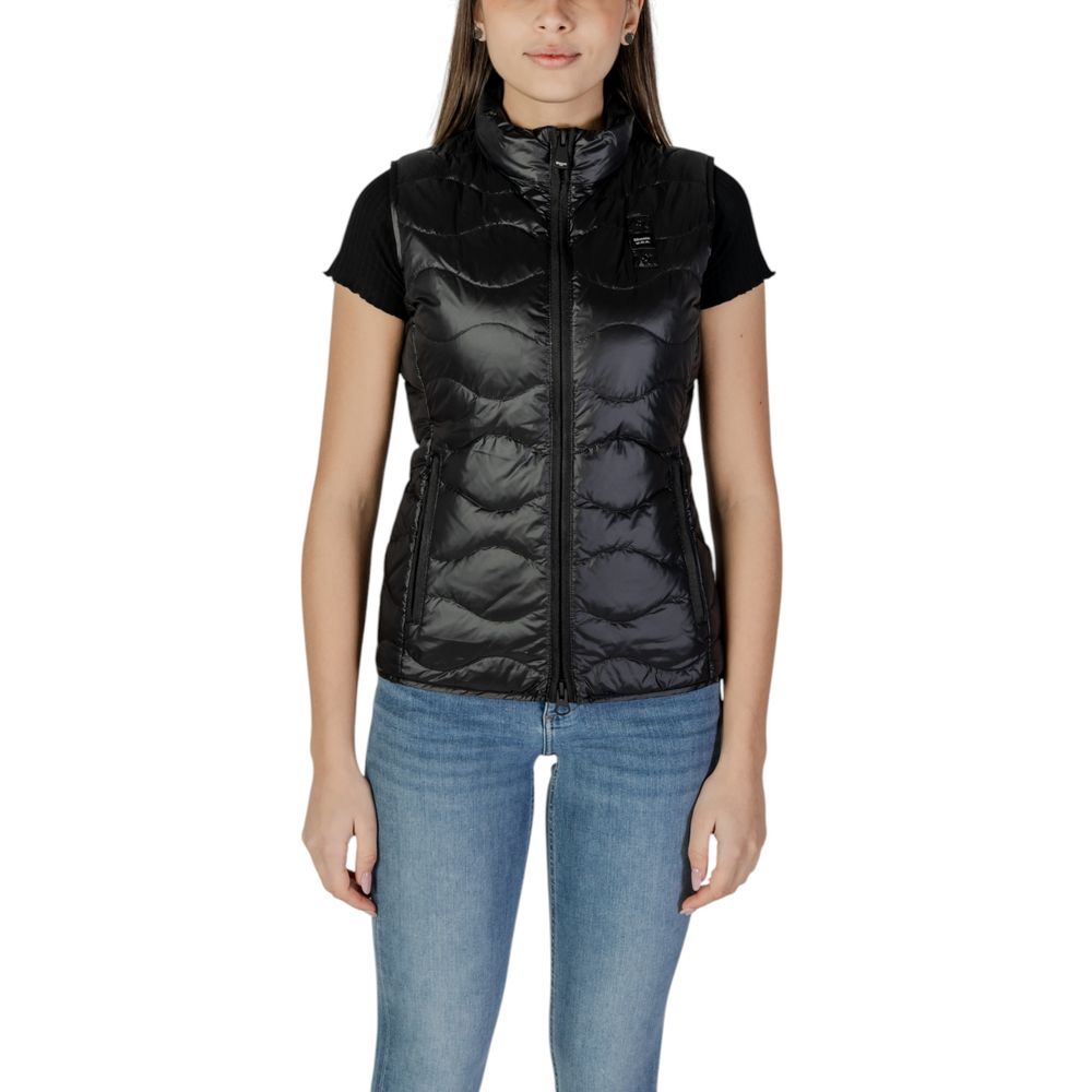 Blauer Black Sleeveless Jacket for Women