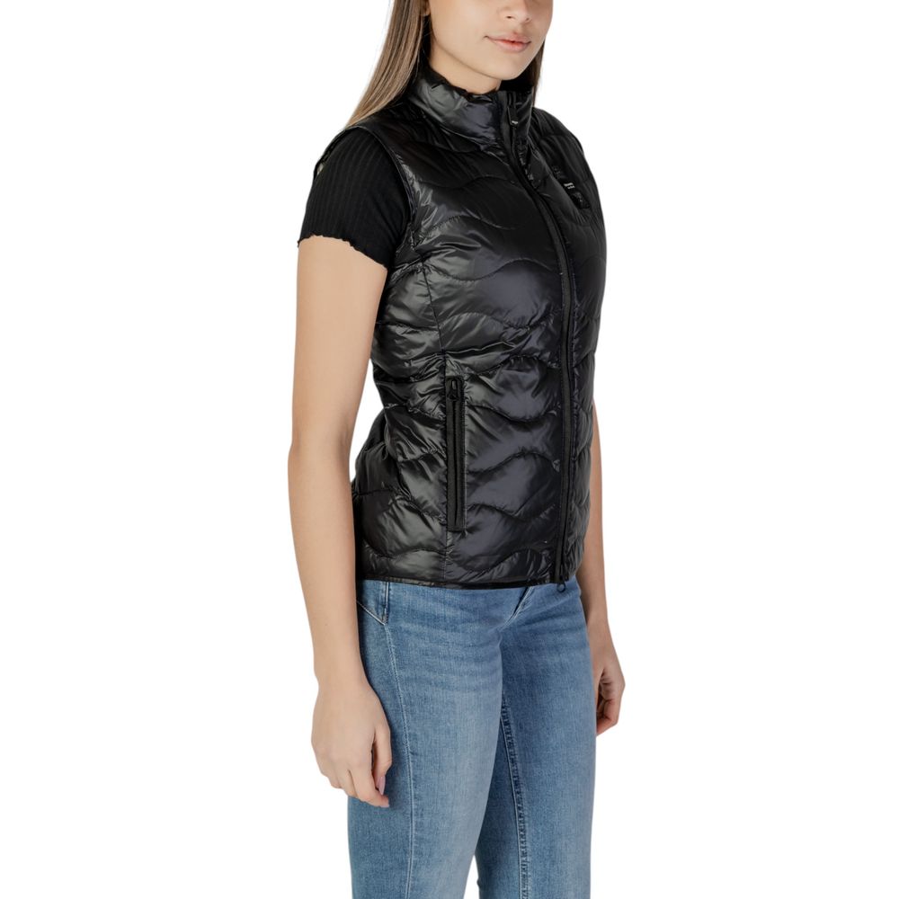 Blauer Black Sleeveless Jacket for Women detail view
