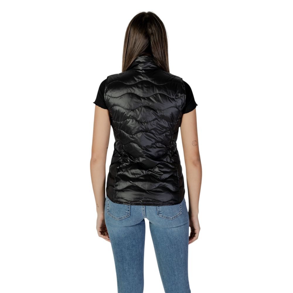 Blauer Black Sleeveless Jacket for Women side view