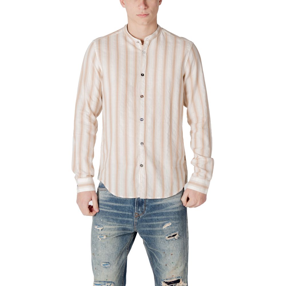 Gianni Lupo Beige Shirt for Men