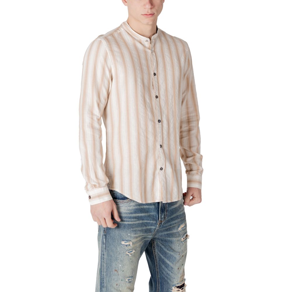 Gianni Lupo Beige Shirt for Men detail view
