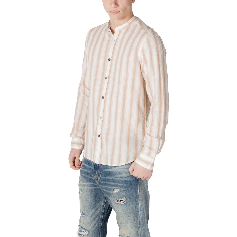 Gianni Lupo Beige Shirt for Men side view
