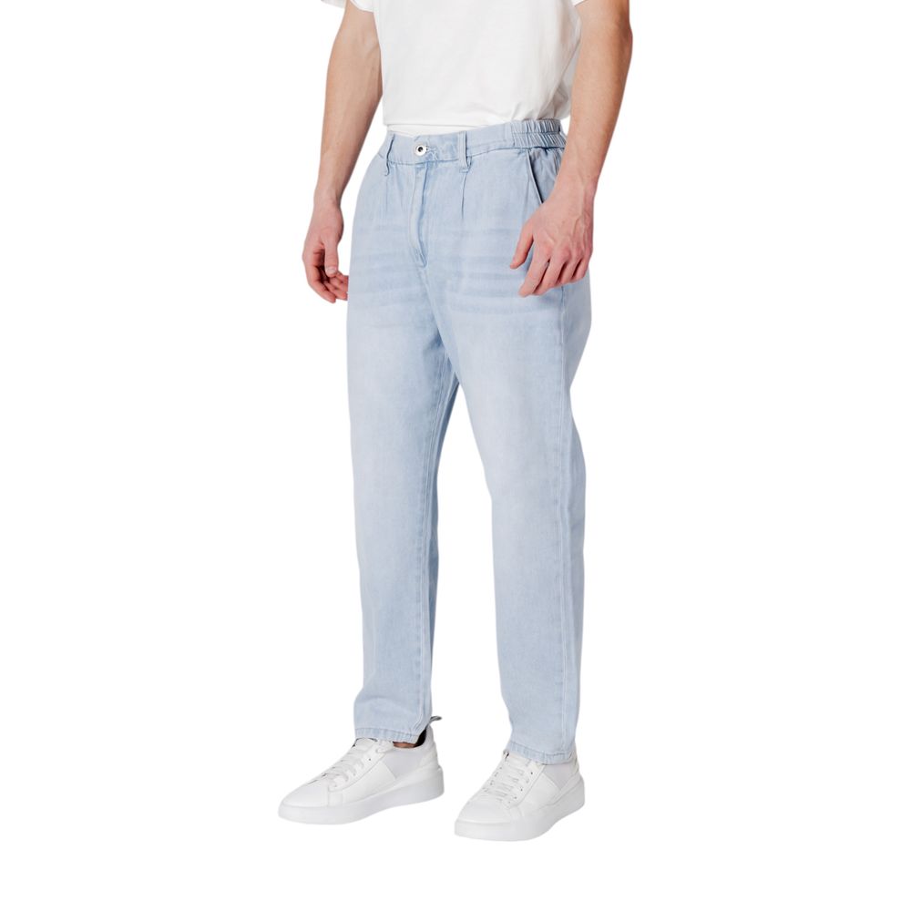 Gianni Lupo Blue Slim Fit Jeans for Men detail view