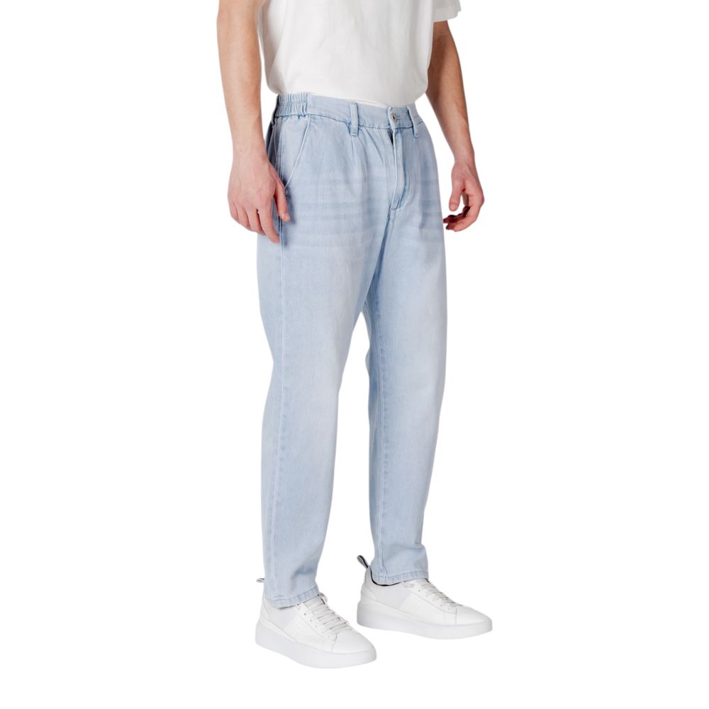 Gianni Lupo Blue Slim Fit Jeans for Men side view