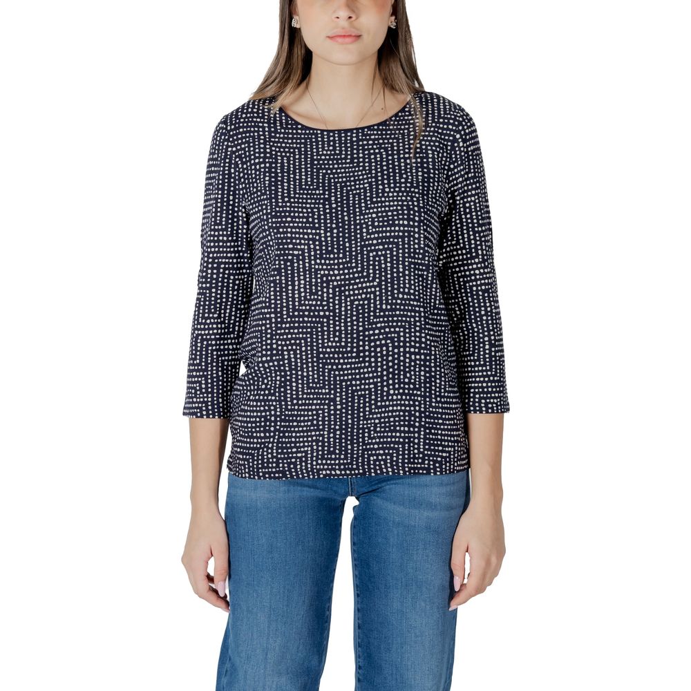 Street One Blue Viscose Long Sleeve T-Shirt
