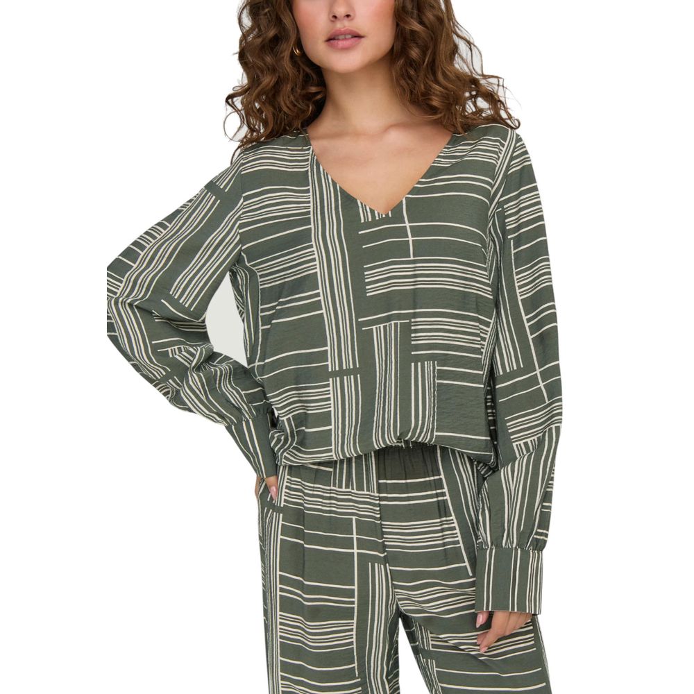 Jacqueline De Yong Green Blouse for Women side view